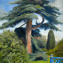 Une image de Le Sequoia géant : un arbre majestueux pour votre jardin - image générée par IA (DALL-E)